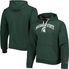 League Collegiate Wear Men's Green Michigan State Spartans Arch Essential Fleece Pullover Hoodie Green