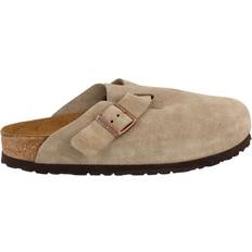 Birkenstock Unisex Clogs Birkenstock Unisex Boston Soft Footbed, Taupe Suede, N