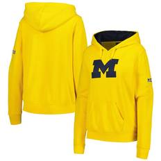 Stadium Athletic Michigan Wolverines Team Big Logo Pullover Hoodie Maize, NCAA Men's Fleece/Jackets