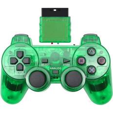 Game Controllers Maxpower Green Wireless Vibrating Gamepad for Sony ps2 Gaming Controller for Playstation