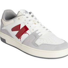 Calvin Klein Trainers Calvin Klein Suede Trainer M - Bright White/Creamy White/Garnet