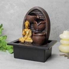 Fountains Golden Buddha Indoor Illuminated Water Fountain