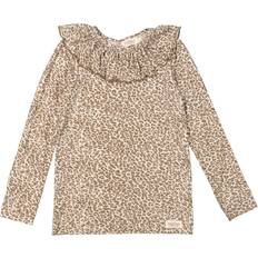 Leopard Bluser & Tunikaer Børnetøj MarMar Copenhagen MarMar Leopard Forest Brown Leo Leo Talia Bluse år/128