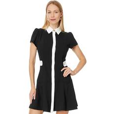 CeCe CeCe Women's Tab-Waist Fit & Flare Shirtdress Dark Clover