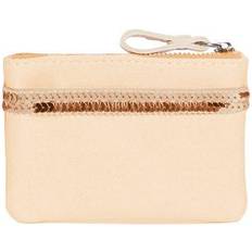 Natural Wallets Vanessa Bruno Porte Monnaie À Sequins En Coton - Beige