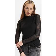 Only Onlerica L/S High Neck Top - Zwart