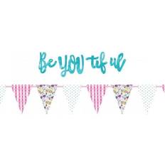 Party Decorations Unique Party Be You Tiful Banner Pack of 2 Multi One Size