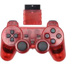 Game Controllers Maxpower Red Wireless Vibrating Gamepad for Sony ps2 Gaming Controller for Playstation