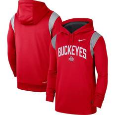 Jackets & Sweaters Men's Nike Scarlet Ohio State Buckeyes 2022 Game Day Sideline Performance Pullover Hoodie Scarlet