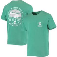 Image One Michigan State Spartans Circle Campus T-Shirt Green, NCAA Men's Tops