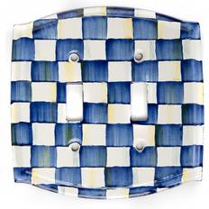 Electrical Accessories Mackenzie-Childs Royal Check Enamel Switch Plate Double Toggle