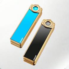 Lighters Shein USB Rechargeable Lighter Windproof Lighter Electronic Lighter PushPull Ignition With Battery Level Lamp Easy Carrying Ideal For Outdoor Activities Eme