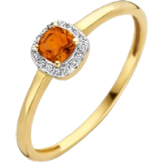 Blush Ring - Gold/White Gold/Citrine/Diamonds