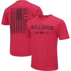 Colosseum Athletics Georgia Bulldogs OHT Military Appreciation Team Color 2-Hit T-Shirt Red, NCAA Men's Tops