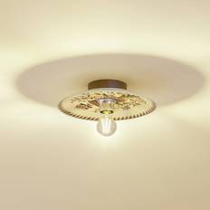 Keramik Väggarmaturer Lucande vägglampa Faelira, rosa/vit Väggarmatur