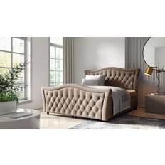 160cm - 220cm Strutture letto Boxspringbett Turhan 160 x 200 cm - Stoff Elisa Velvet