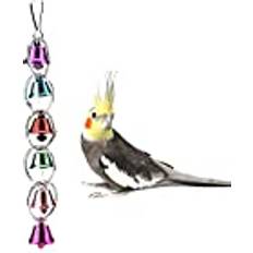 Parrot Bells Toy, Colorful Ringer Bells Swing Birds
