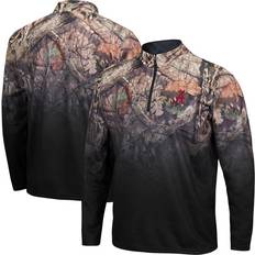 American Football Jackets & Sweaters Colosseum Colosseum Men's Alabama Crimson Tide NCAA Alabama Tide Mossy Oak Fleet II Quarter-Zip Jacket, Black