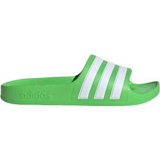 Adidas Kid's Adilette Aqua Slides - Lucid Lime/Cloud White/Lucid Lime