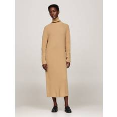 Strickkleider - XXS Tommy Hilfiger Strickkleid CAMEL