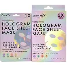 Creations Holographic Energising Pack Of Five Sheet Masks