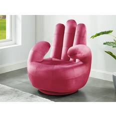 Rose Fauteuils Main Pivotant Fuchsia Fauteuil