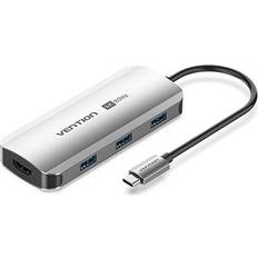 Vention USB-C to HDMI/USB 3.0 x3/PD Docking 0.15M Type