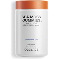 Irish Sea Moss Extract Pectin-Based Strawberry Flavor 60 Gummies