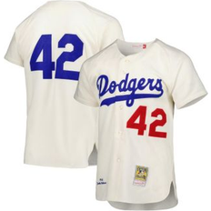 Baseball jersey Mitchell & Ness Men's Jackie Robinson Brooklyn Dodgers Cream 1955 Authentic Jersey