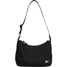 Tommy Jeans Essential Repeat Logo Strap Shoulder Bag - Black