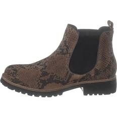 Green Comfort Chelsea boots Green Comfort Strike Taupe snake Female, Sko, Boots, chelsea boots, Brun