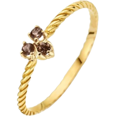 Jackie Gold Gold Ring - Gold/Brown