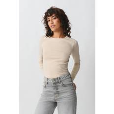 Gina Tricot Paidat Gina Tricot Basic Long Sleeve Top - Beige