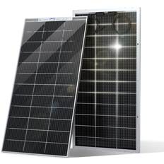 Eco-Worthy Bifacial 195 Watt 12 Volt Solar Panel Monocrystalline Rigid High-Efficiency PV Module Power Charger for Sunsheds, Canopies, RVs, Farms and Other Off-Grid Applications