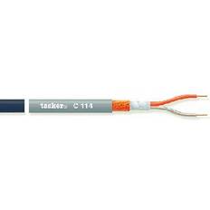 Mikrofonkabel På Rulle 2x 0.25 mm² 100 m Sort