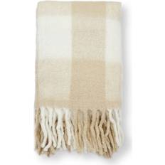 Boel & Jan Minou Pläd Beige Filt Beige