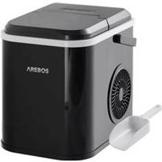 Arebos Ice cube maker 1.1 litre ice cube maker Ice maker 12 kg Black