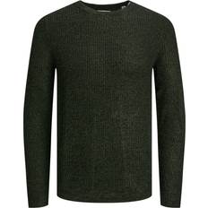 Jack & Jones Grøn Sweatere Jack & Jones Trøje jjeLewis Knit Crew SN Grøn
