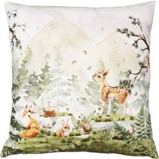 Hemtextil Redlunds Skogsgläntan Multi Redlunds Kuddöverdrag Grön (45x45cm)