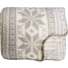 Hemtextil Redlunds Fleecepläd Bergen 130x170cm Filt Beige (169.9x130cm)