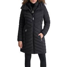 Women - XS Coats DKNY Women's Bib Puffer Coat - Black