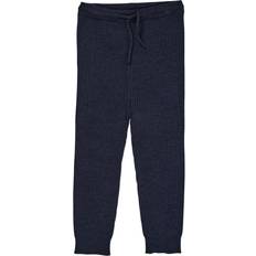 Merinould Bukser Børnetøj Copenhagen Colors Navy Merino Classic Rib Leggings M. Snore