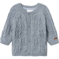 Bambino Cardigan Name It Merinowoll Strickjacke - Blau