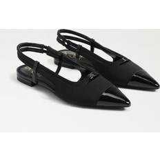 Shoes Sam Edelman Women's Cecelia Cap-Toe Slingback Flats Black 8.5M