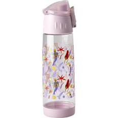 Rice Plastic Kids Drinking Bottle with Mermaid Print Lavender 500 ml