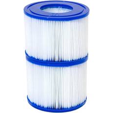 Bestway Lay-Z-Spa Hot Tub Filter Cartridge VI for All Lay-Z-Spa Models Pack of 2, White