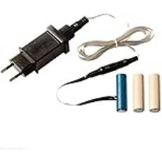 Hellum Battery Adapter, 4.5V Power Adapter, Battery Replacement for AA x 3 Pieces Batteries, AA x 3 Dummys Batteries, Replacement Power Supply with 1.8 m Supply Cable for Battery Powered Light