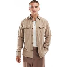 Beige - Flannel Shirts Jack & Jones Hemd 'JJDARREN' camel