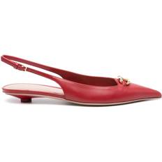 Valentino Garavani Red Heels & Pumps Valentino Garavani 30mm VLogo pumps women Calf Leather/Calf Leather/Calf Leather/Rubber Red