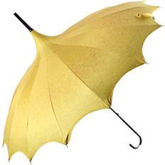 Soake Boutique Patterned UVP Pagoda Umbrella with Scalloped Edge Yellow